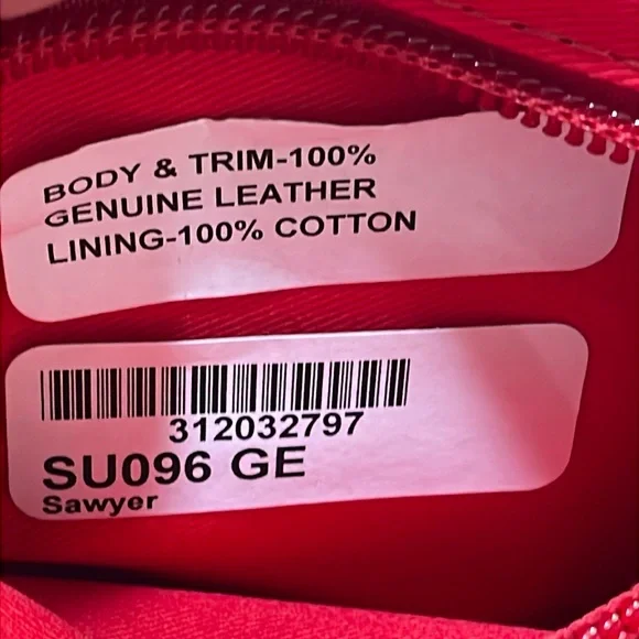 DOONEY & BOURKE CAMERA PEBBLED GRAIN ITALIAN LEATHER CROSSBODY Red/Orange - Picture 11 of 16